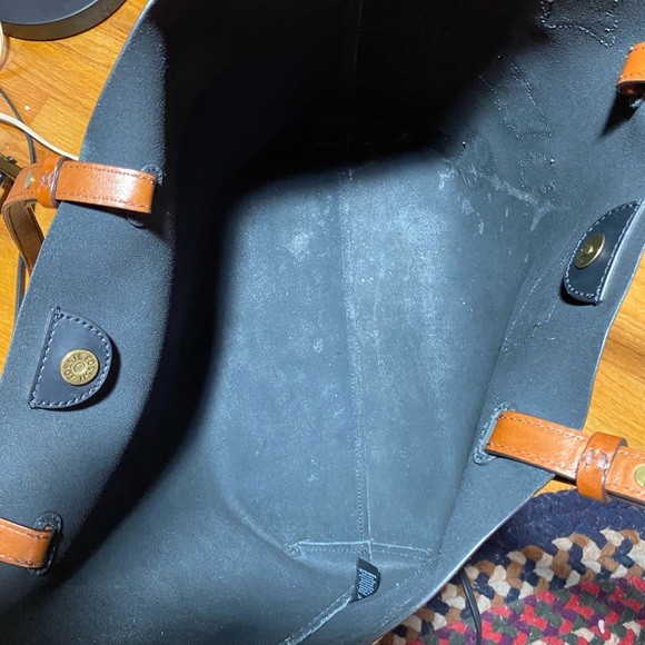 Fossil Rachel Black Multi Leather Magnetic Tote & Shopper Shoulder Bag Purse - Picture 13 of 13